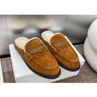 Dior Boy Mule brown Suede Goatskin 2024