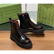 gucci women's ankle boot with web 2024