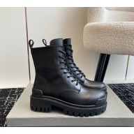 Balenciaga Women's STRIKE BOOTIE  Lace-up Black heel 4.5cm 01 2024