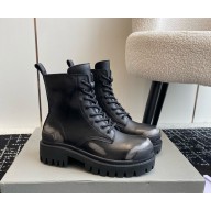 Balenciaga Women's STRIKE BOOTIE  Lace-up Black heel 4.5cm 02 2024