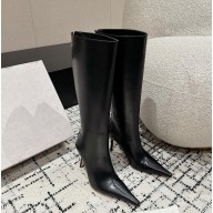 jimmy choo Agathe 90mm pointed-toe boots black 2024