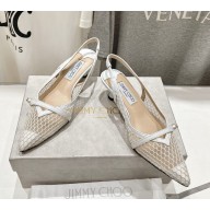 Jimmy Choo white amita 45 slingback Pumps 2024