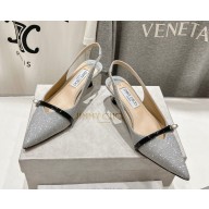 Jimmy Choo amita 45 glitter slingback  pumps 2024