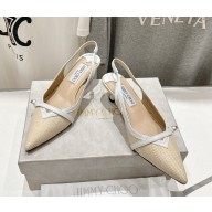 Jimmy Choo Women's Natural Amita 45 Jute Slingback Pumps 2024