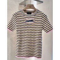 CHANEL STRIPED T-Shirt 2025