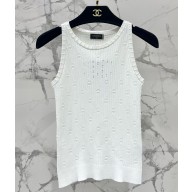 Chanel cotton white tank 2025