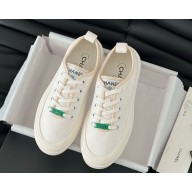 Chanel lace-up canvas sneaker in white 2025