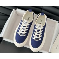 Chanel lace-up canvas sneaker in blue 2025