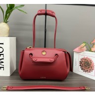 Loewe Small Madrid bag in supple calfskin Burnt Red 2025