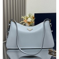 Prada Aimée large leather shoulder bag 1Bc228 Opaline 2025