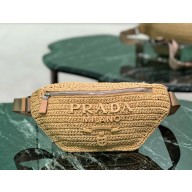 Prada knit belt Bag 2VL042 beige 2025