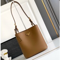 Prada Medium leather bag 1BE080 Caramel 2025