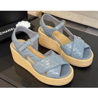 Chanel heel 12cm Platform 4cm leather with CC logo sandals 08 2025 