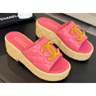 Chanel women's Quilting slipper leather pink 2025