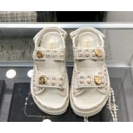 Chanel knit CC Logo Beach sandals 02 2025
