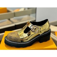 Louis Vuitton patent and leather loafer with buckle 03 2025