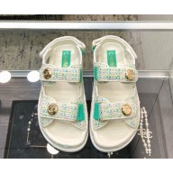 Chanel knit CC Logo Beach sandals 08 2025