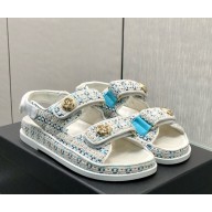 Chanel knit CC Logo Beach sandals 09 2025