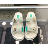 Chanel knit CC Logo Beach mule 06 2025