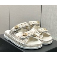 Chanel knit CC Logo Beach mule 07 2025