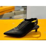 Louis Vuitton Allure Slingback Pump Black Calf leather heel 4.5cm 2025