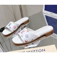 Louis Vuitton 1AGVW2 LV x TM 6AM Flat Mule Multicolored Lambskin leather  2025
