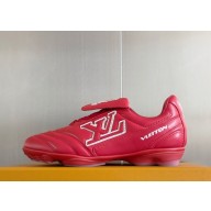 Louis Vuitton women/men 1AHDOU LV Footprint Soccer Sneaker red Plain calf leather 2025