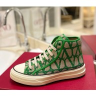 Valentino women/men V Logo High Top Sneaker Canvas Uppers 03 2025