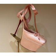 Christian Louboutin Cassia Lace Up Alta 155 mm Strappy pumps - Crepe satin - pink 2025