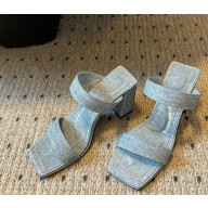 ALEXANDER WANG Mila denim Sandals blue 2025