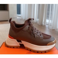 Hermes men's Jumpy sneaker in technical jersey and calfskin 09 2025