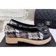 Chanel Camellia Cotton Tweed pumps heel 4cm 03 2025