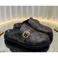 Louis Vuitton women/men Flat mule monogram canvas brown 2025