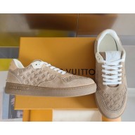 Louis Vuitton 1AGXPU LV Stadium Sneaker Beige Monogram-debossed suede calf leather 2025