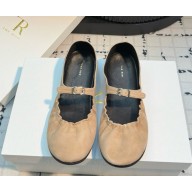 The Row Boheme MJ BALLET suede beige 2025