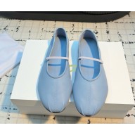 The Row ELASTIC BALLET flat calfskin sky blue 2025