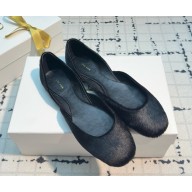 THE ROW Gemma ballet suede horsehair black 2025 