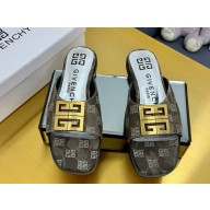 Givenchy flat mules with metal logo 05 2025