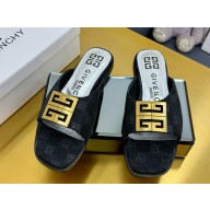 Givenchy flat mules with metal logo 08 2025