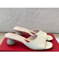 Roger Vivier Mules in leather white 2025