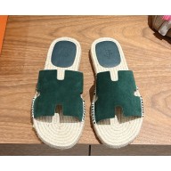 Hermes men's Antigua espadrille in suede goatskin 01 2025
