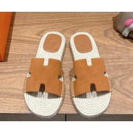 Hermes men's Antigua espadrille in suede goatskin 03 2025