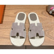 Hermes men's Antigua espadrille in suede goatskin 04 2025