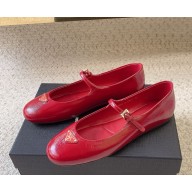 Prada Nappa leather ballerinas 1F567N red 2025
