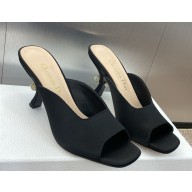 ‎Dior Or Dior Tribales Heeled Slide black silk heel 7cm 2025