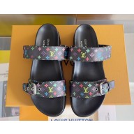 ‎Louis Vuitton 1AGXUN LV x TM Bom Dia Flat Comfort Mule Noir Monogram coated canvas 2025