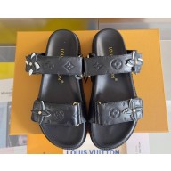 ‎Louis Vuitton LV x TM Bom Dia Flat Comfort Mule  black calf leather 2025