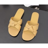 Chanel lambskin mules beige 2025 
