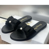 DIOR Adiorable Slide Black Fringed Grosgrain 2025
