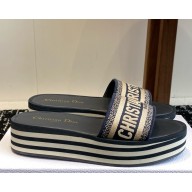DIOR Dway Platform Slide Embroidered Cotton 03 2025